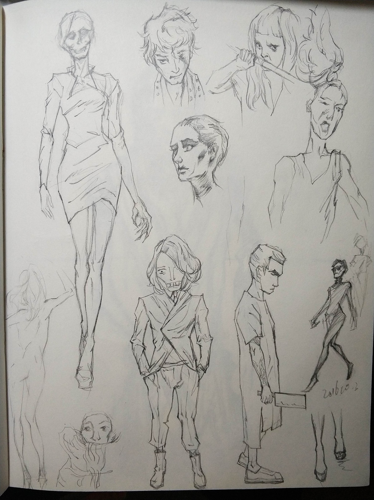 2017最后的一些速写