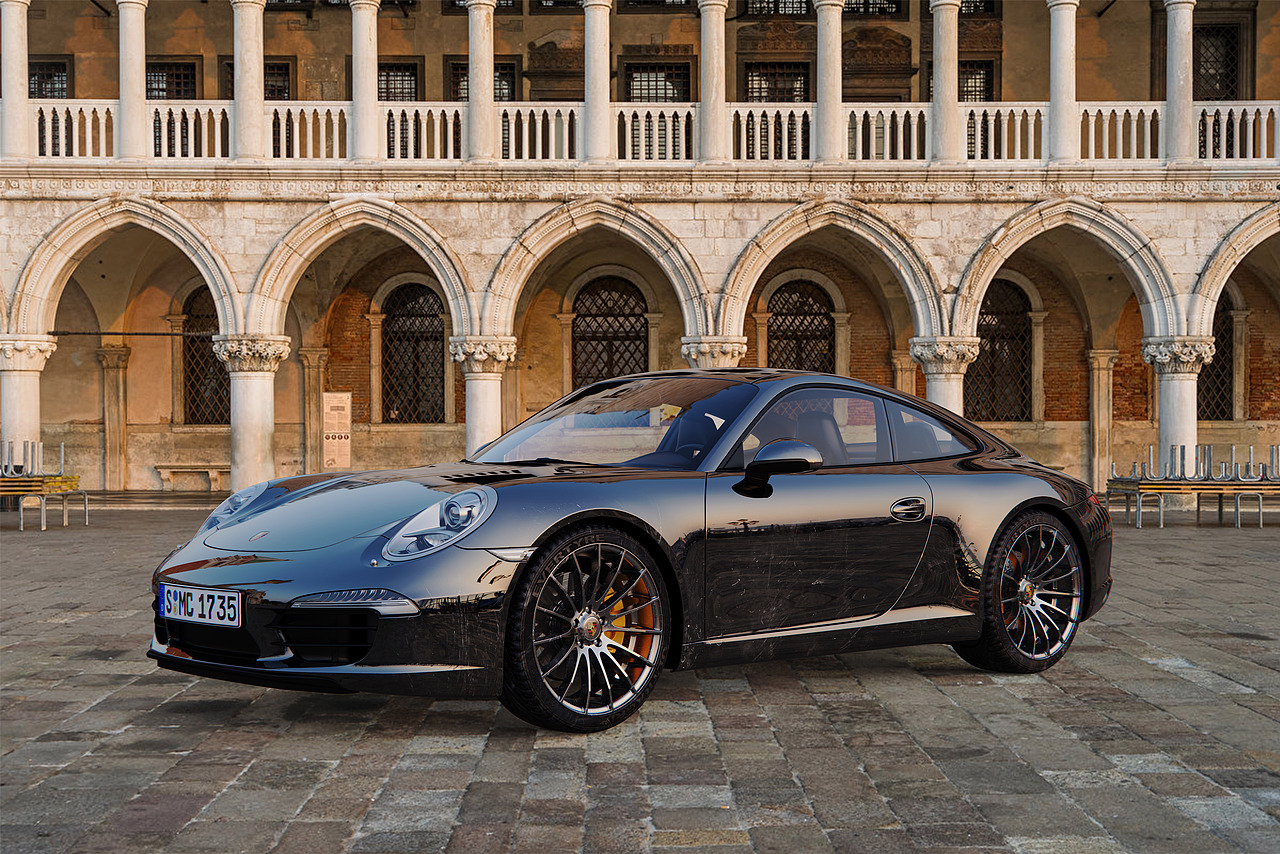 【Keyshot-Porsche 911 Carrera】（图ZMTgwNzk1MDIw） - 交通工具 - 站酷设计师曉艷艷原创素材 - 站酷ZCOOL