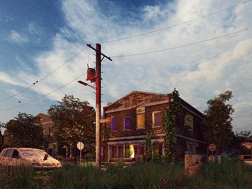 破败场景模拟渲染