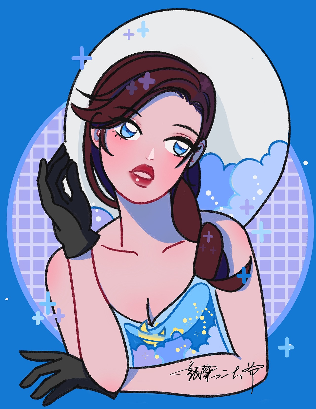 汽水女孩系列iPad插画