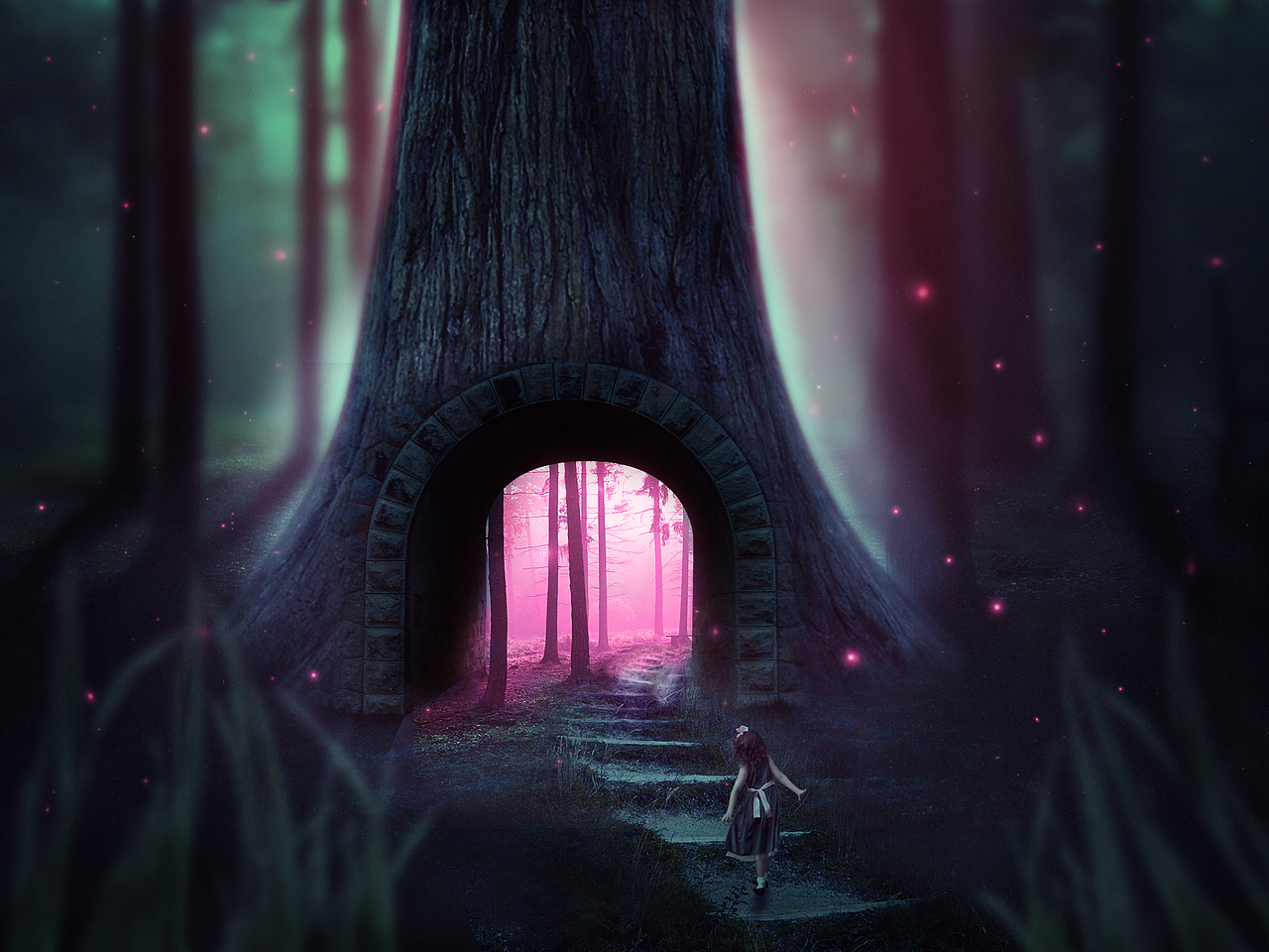 夢(mèng)幻森林（圖ZNTQyODA0NTY=） - 海報(bào) - 站酷設(shè)計(jì)師FantineDay原創(chuàng)素材 - 站酷ZCOOL