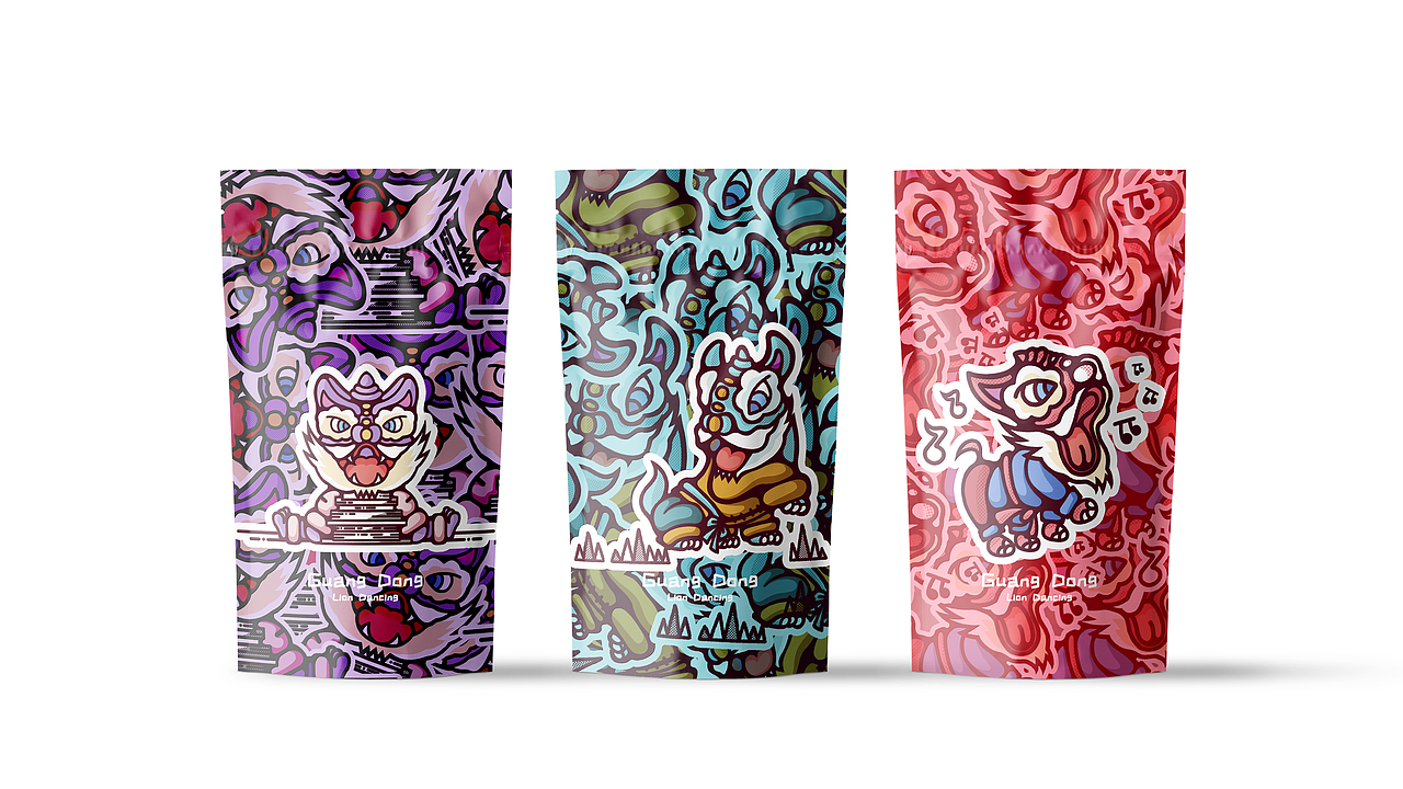 岭南醒狮衍生品插画（图ZMjc4MjQ2MDk2） - 商业插画 - 站酷设计师sisi司司原创素材 - 站酷ZCOOL