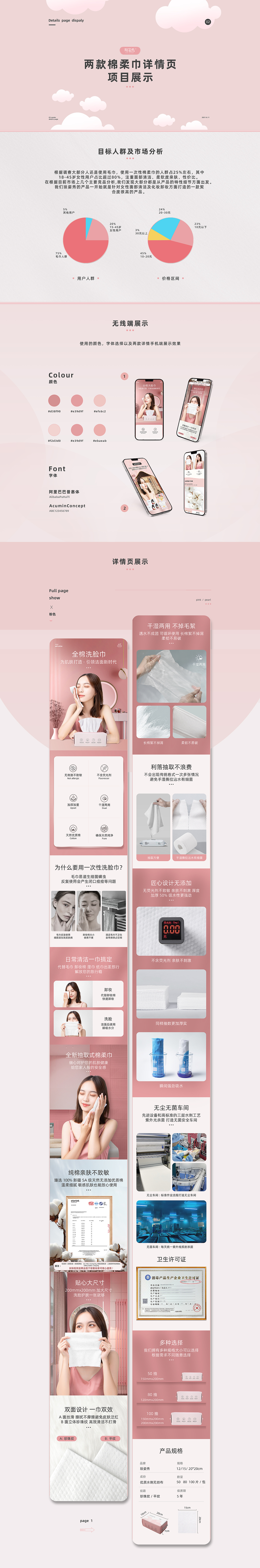 详情页 棉柔巾 纸巾 洁面巾 洗脸巾（图ZMjk0MzM3NzAw） - 电商 - 站酷设计师叫我小李啊原创素材 - 站酷ZCOOL
