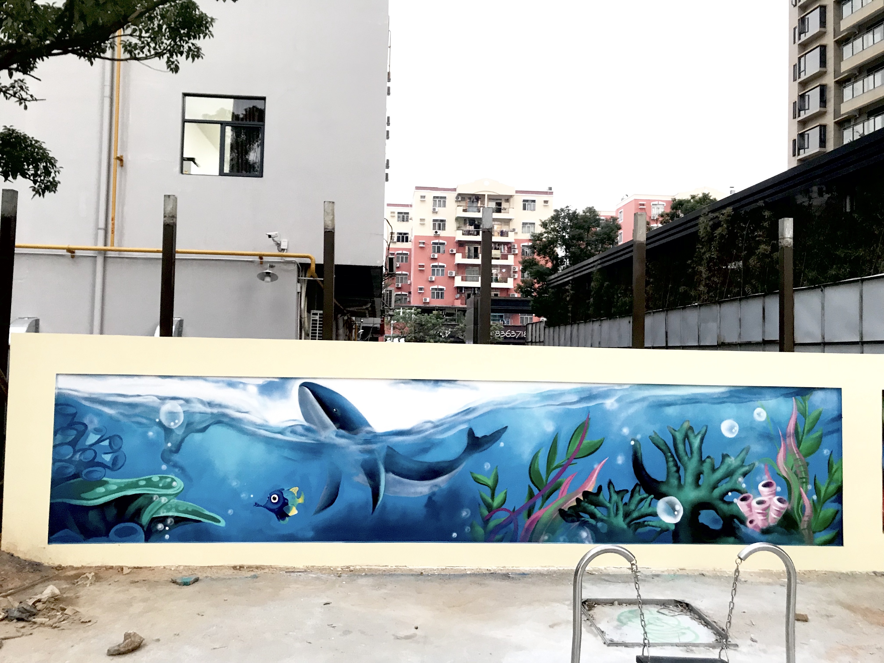 黄江 中央园著公园海底世界涂鸦