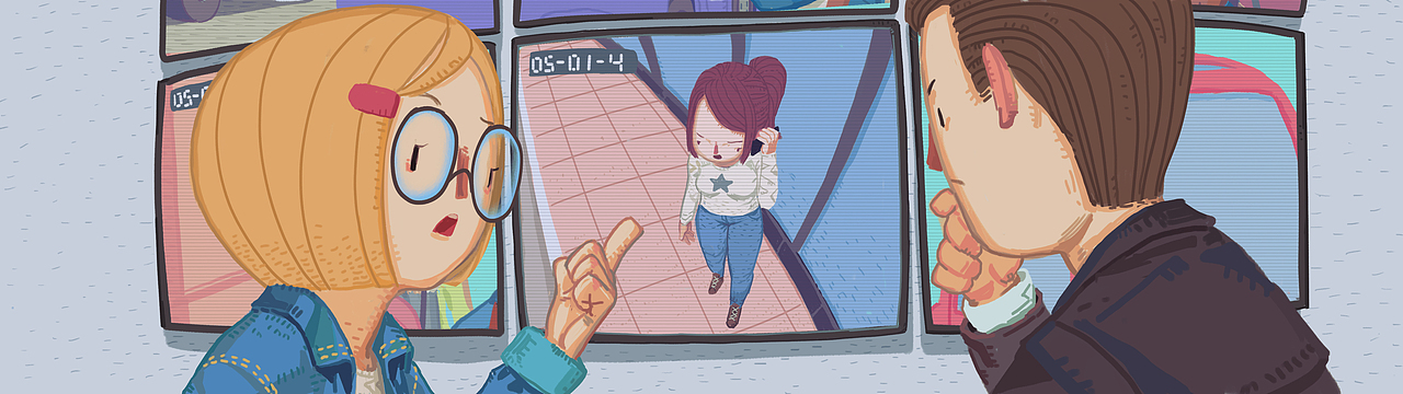 绘本#监控录像 16p（图ZMTEyNzc4MTI4） - 儿童插画 - 站酷设计师aemni套索原创素材 - 站酷ZCOOL