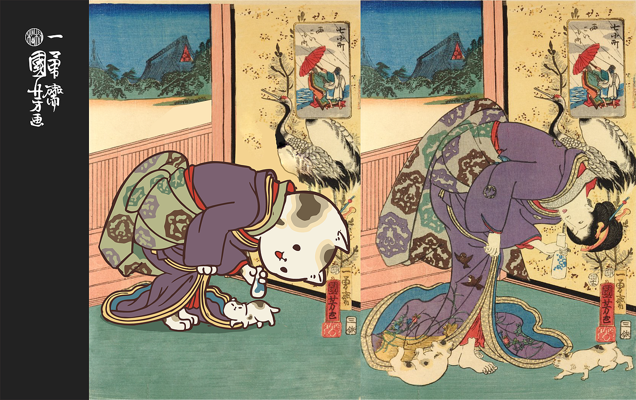 IP设计 | 《国芳の猫》系列设计（图ZMjU5NzAzNDk2） - IP形象 - 站酷设计师吃猫猫不吐猫猫皮原创素材 - 站酷ZCOOL