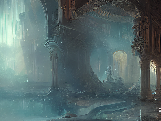 #AI创作实验室#破碎的王宫  哭泣的公主  碎片