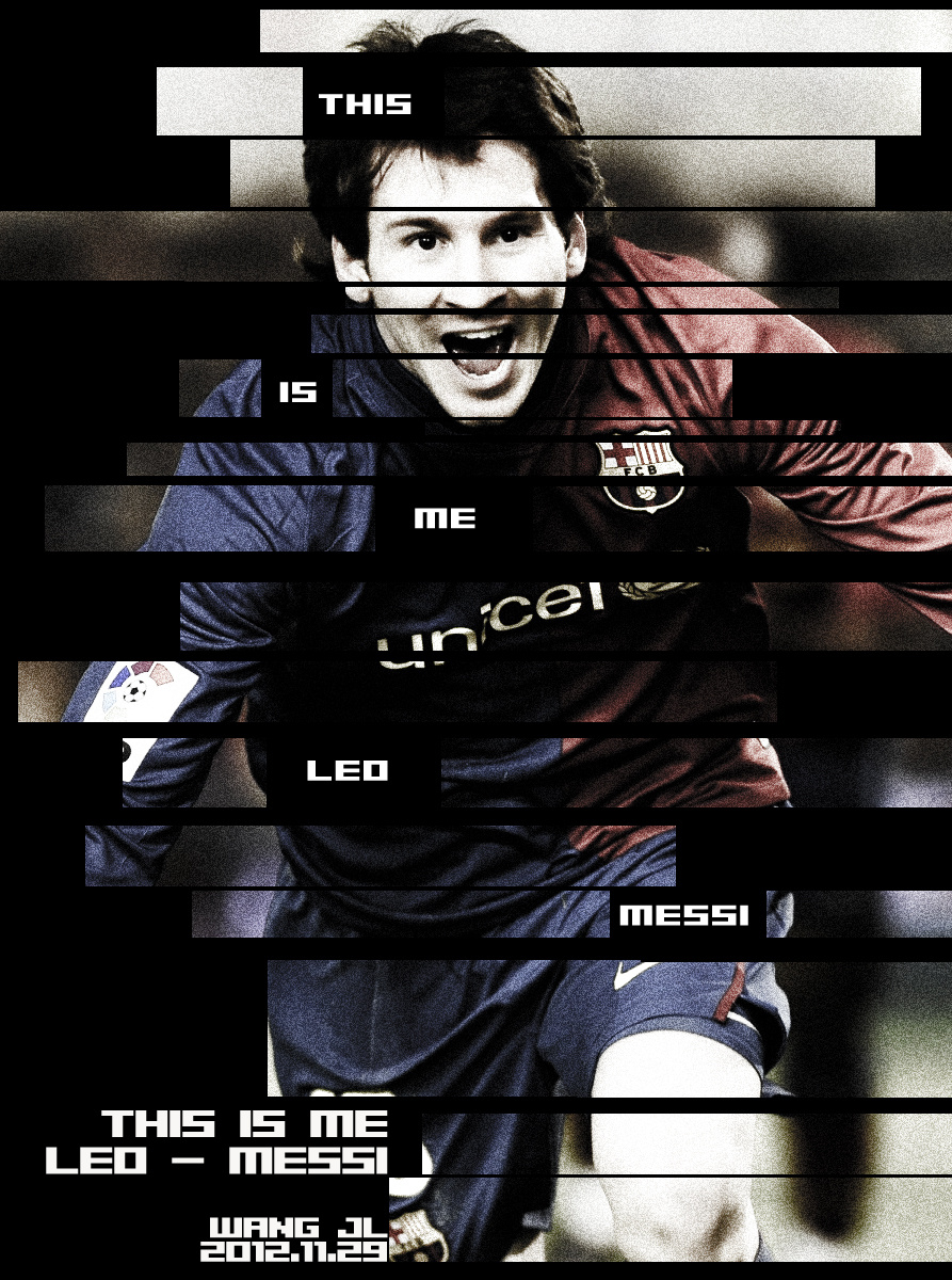 梅西|平面|海报|蓝色d线条 - 原创作品 - 站酷 (zcool)