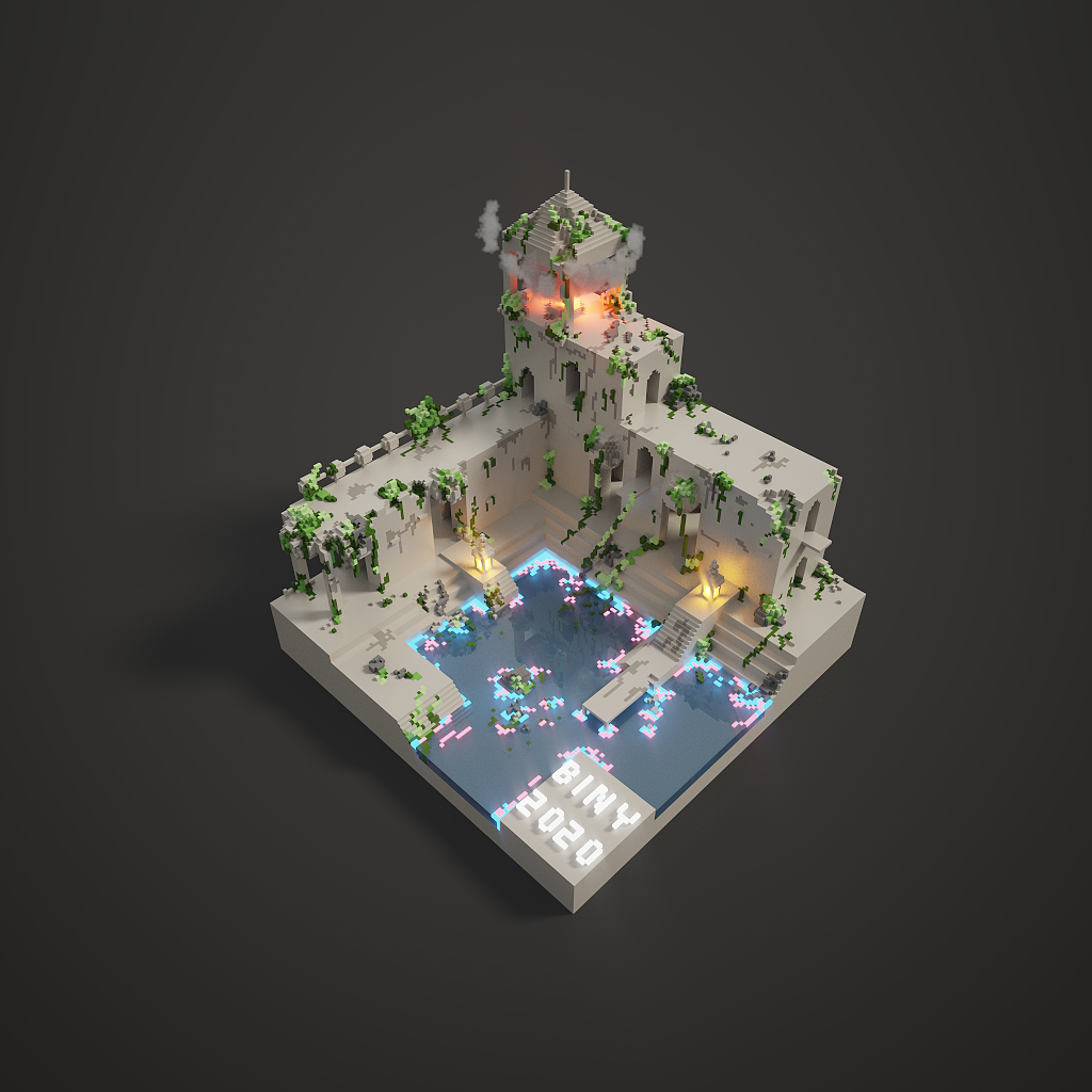 2原创作品三维场景3d体素像素风guobinyguobiny体素6