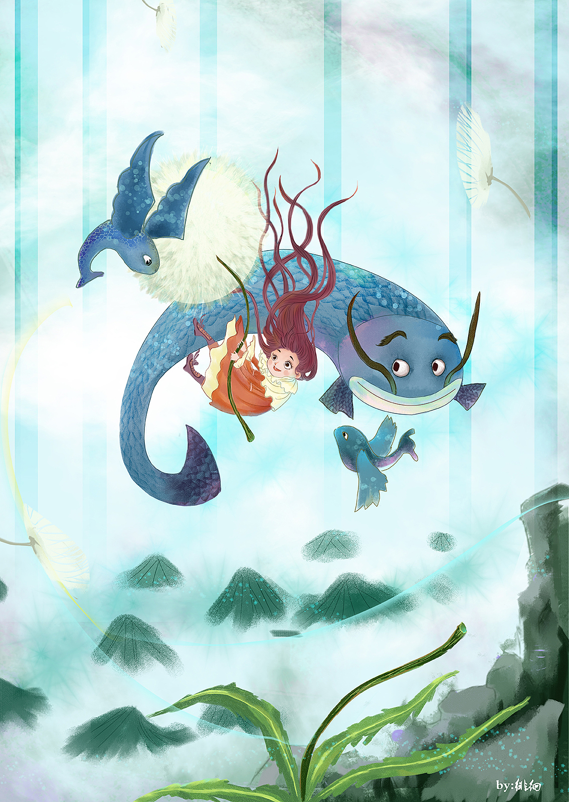 女孩与鱼