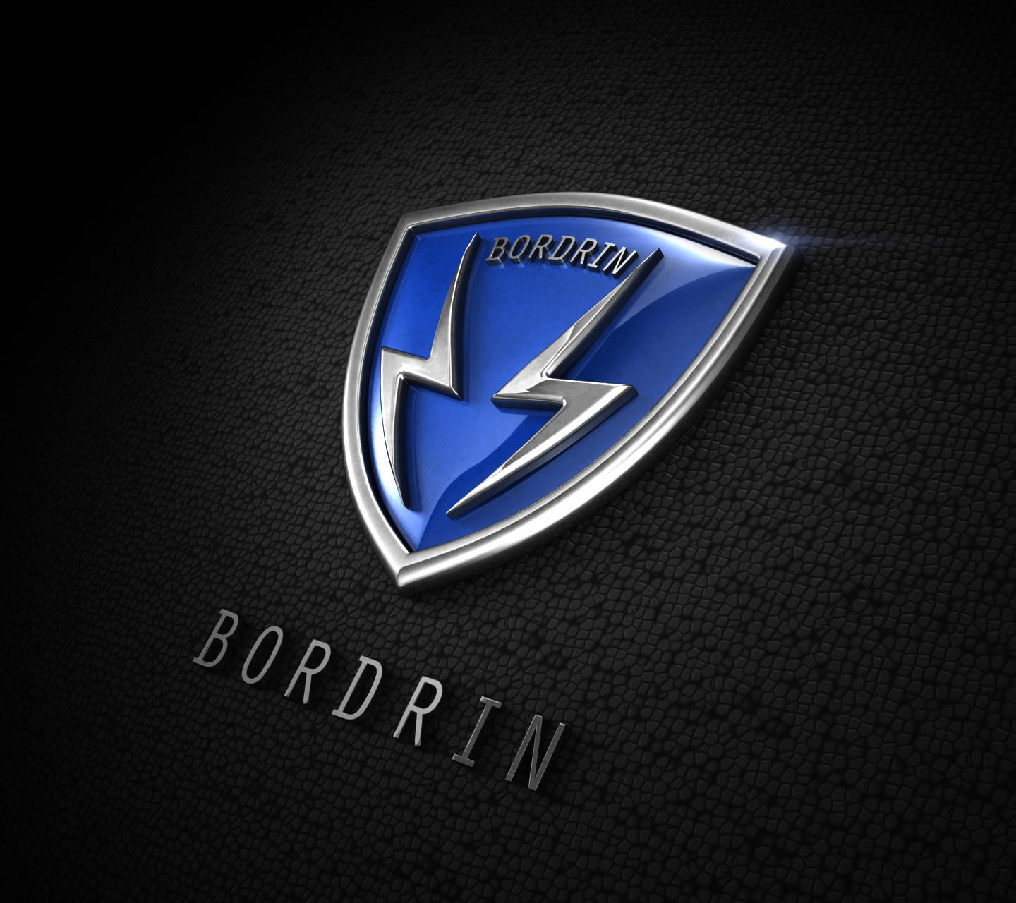 "lightning shield" 蓝色——科技,清新和环保; 盾牌形——可