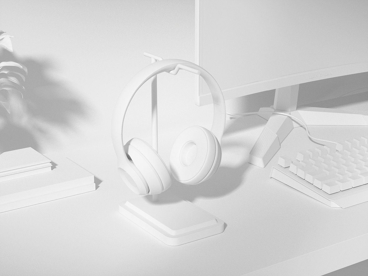 头戴式耳机渲染