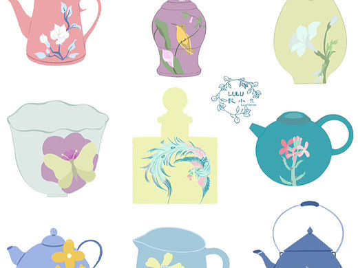 一組清新淡雅的扁平風(fēng)小物（個人主頁-ZNjY2OTkwMDQ=） - 商業(yè)插畫 - 站酷設(shè)計師Lulu懿小只原創(chuàng)素材 - 站酷ZCOOL