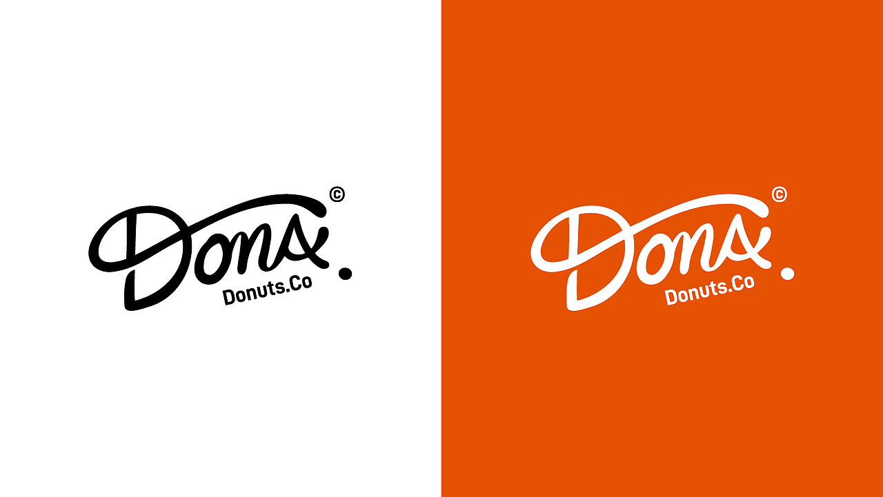 Dona donuts 多娜甜甜圈 美式复古甜甜圈品牌设计