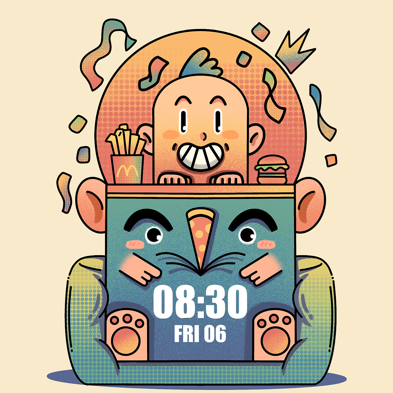 oppo watch 自律的时间（图ZMjAzODMyMDgw） - 主题/皮肤 - 站酷设计师大脑荷载原创素材 - 站酷ZCOOL