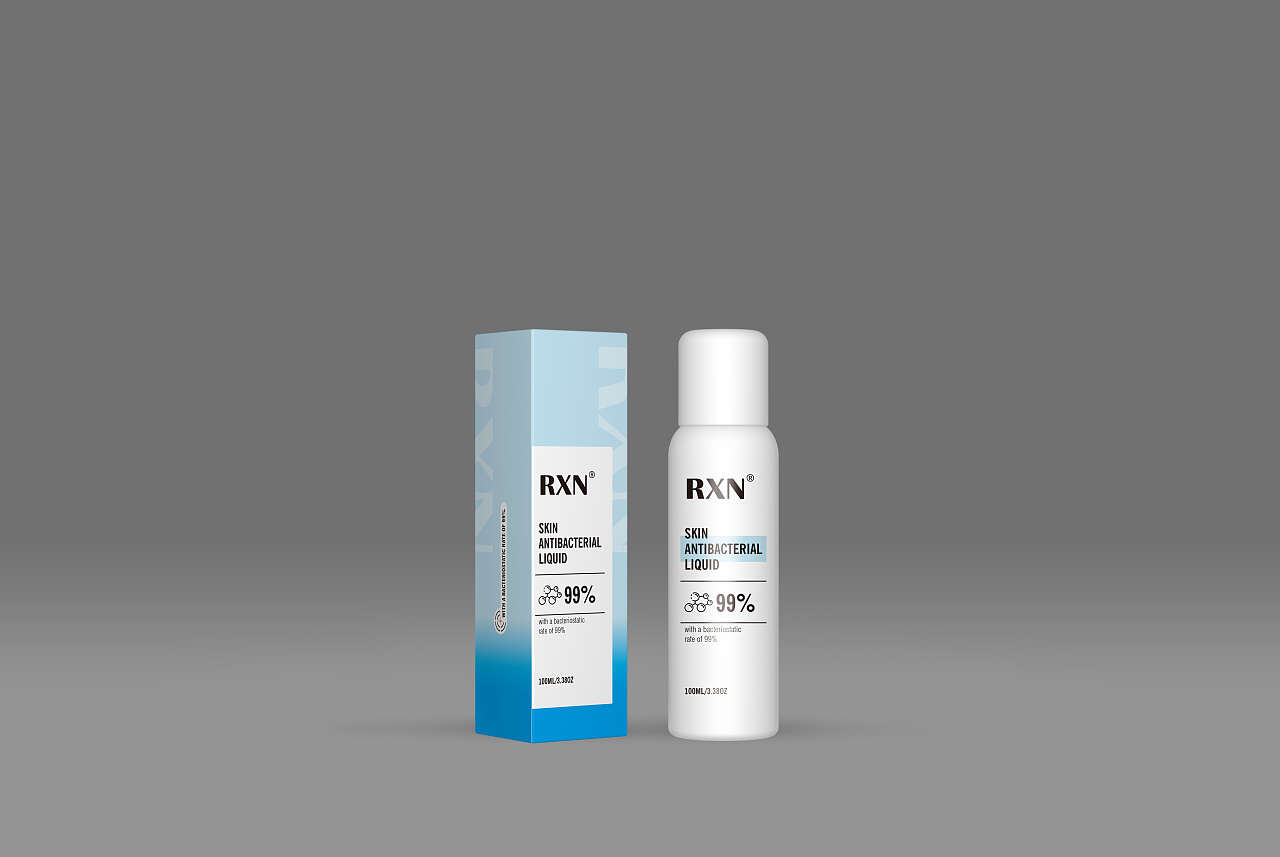 包装药品化妆品包装设计效果图盒子品瓶贴丝印|平面|包装|林汤圆