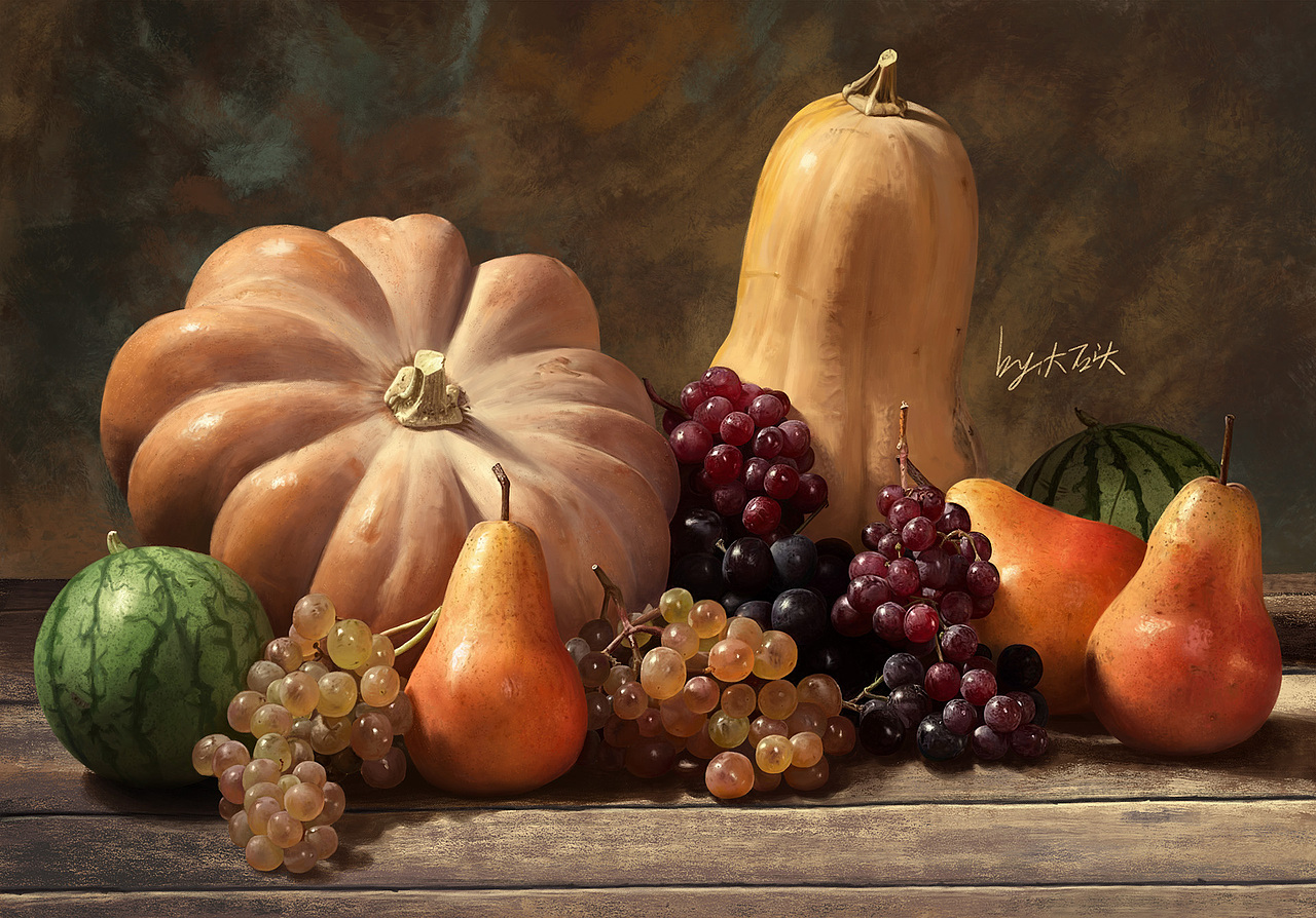 陆续的手绘作品 厚涂/插画