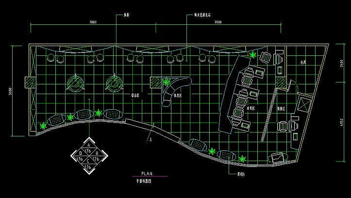 CAD工装综合性销售展厅展柜图库素材大全
