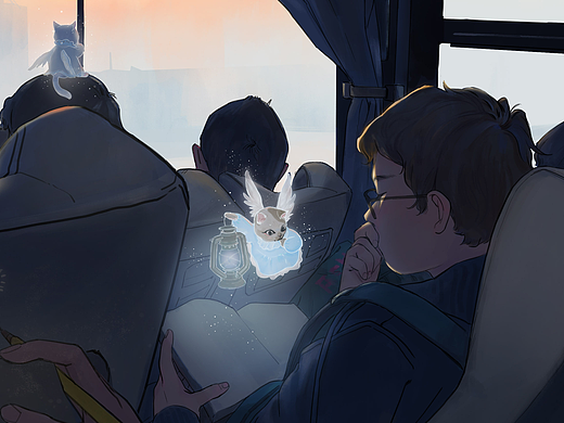 乐划插画大赏-成年人的努力（个人主页-ZNDY0MTQwMDg=） - 商业插画 - 站酷设计师慈云山石斑鱼原创素材 - 站酷ZCOOL