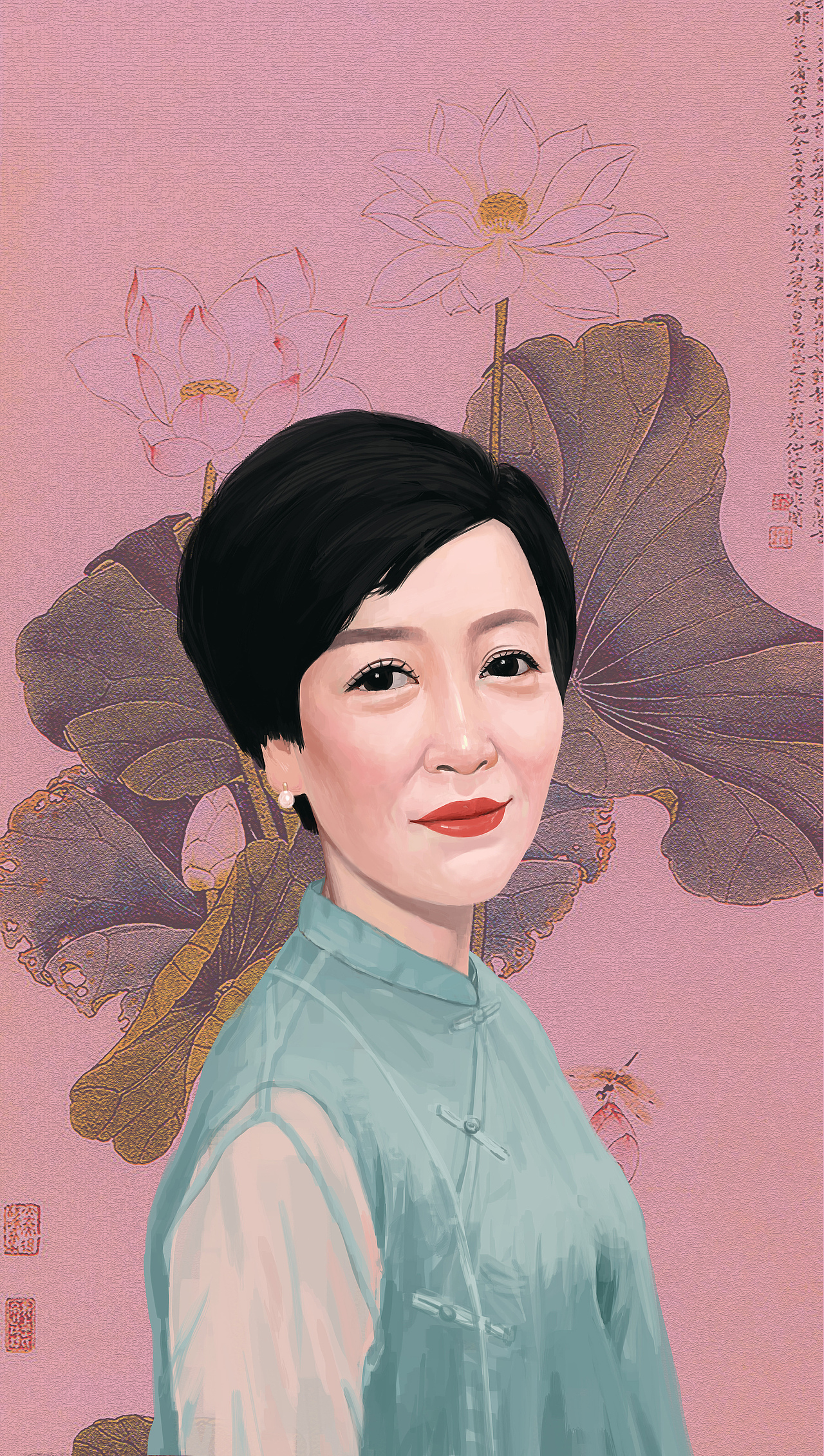 插画重构的美女——《韵》（图ZNzk4Mjc2MjA=） - 创作习作 - 站酷设计师Jingpeng原创素材 - 站酷ZCOOL
