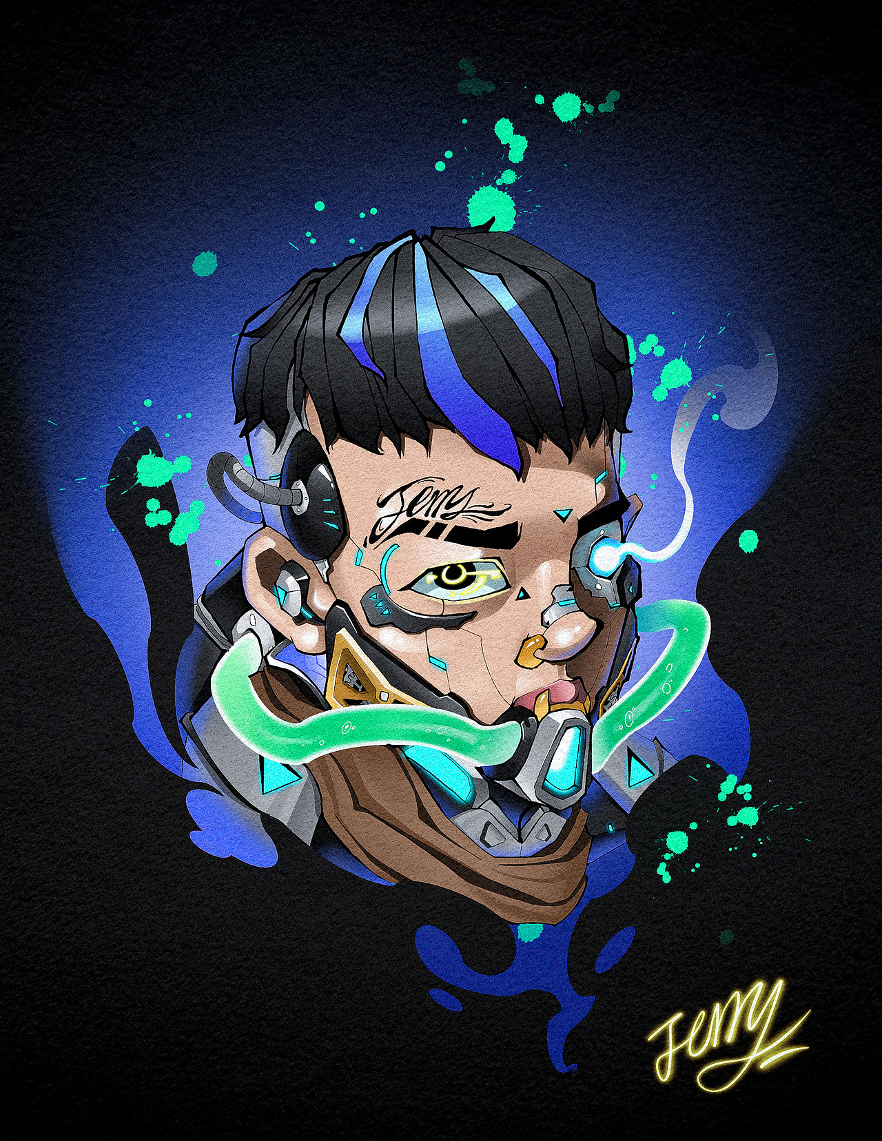 赛博朋克（图ZMjk0NTUzNjM2） - 创作习作 - 站酷设计师正一琴绣原创素材 - 站酷ZCOOL