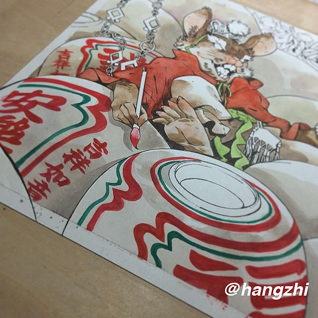 子鼠（Chinese Zodiac: Rat）（图ZMTAzMDI3OTMy） - 创作习作 - 站酷设计师杭之原创素材 - 站酷ZCOOL