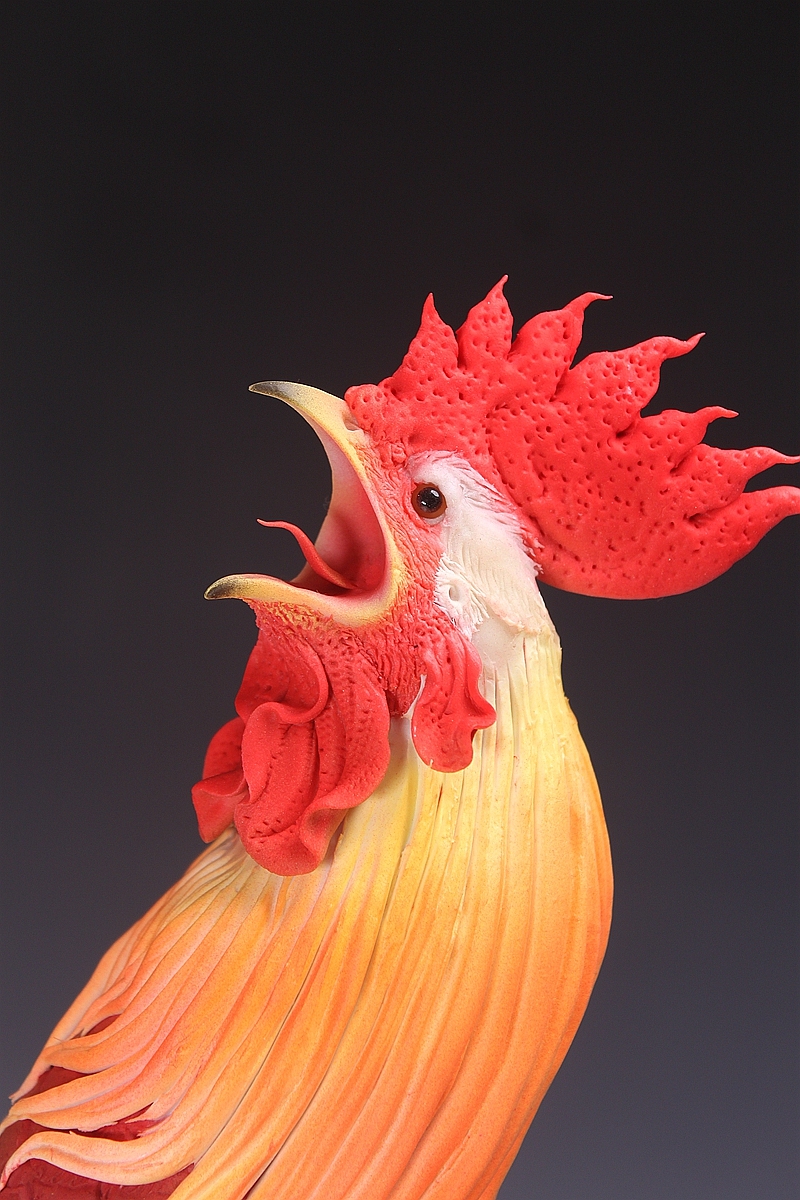 贺加贵面塑软陶(雄鸡)