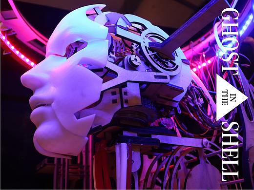 《Ghost in the shell》-木质机械结构模型装置