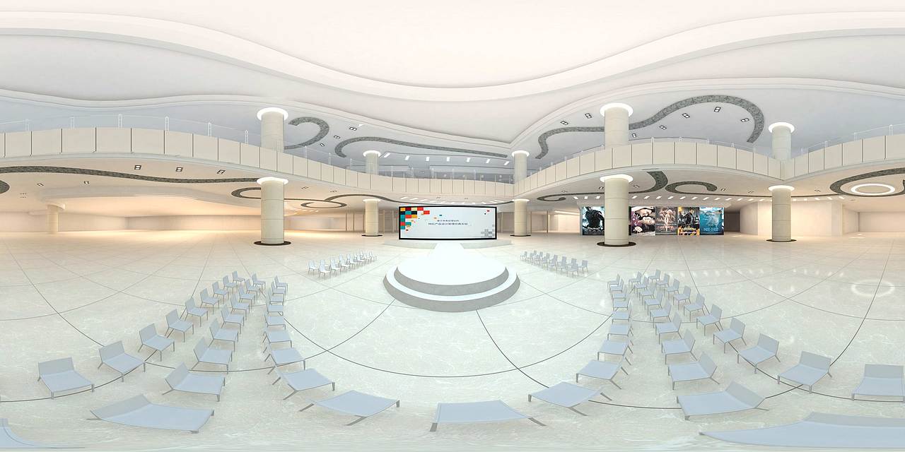 3D MAX建模商城活动舞台全景图练习