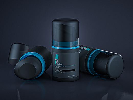 C4D临摹的一个护肤瓶