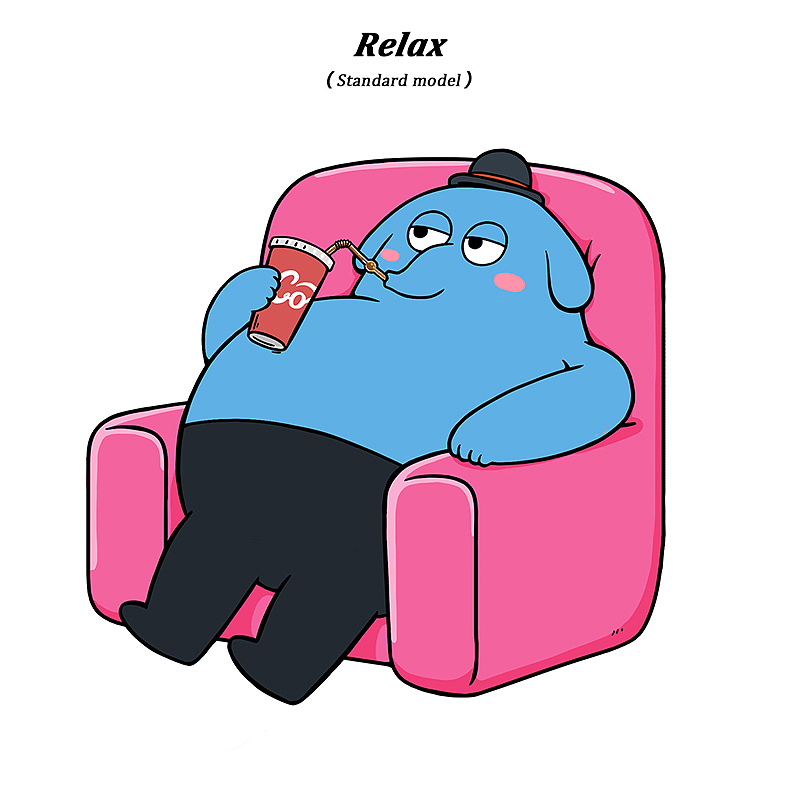 多姿态卡通大象-小马克 角色设计 人物设计 可爱