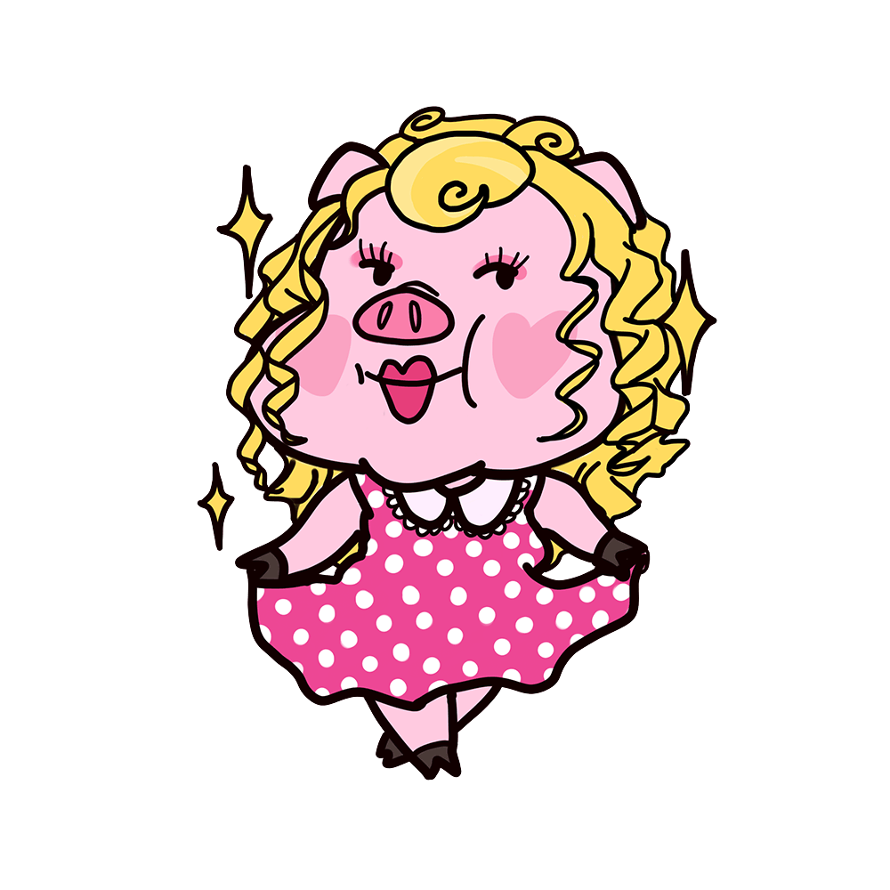 表情包:“猪小花”与饲养员的日常