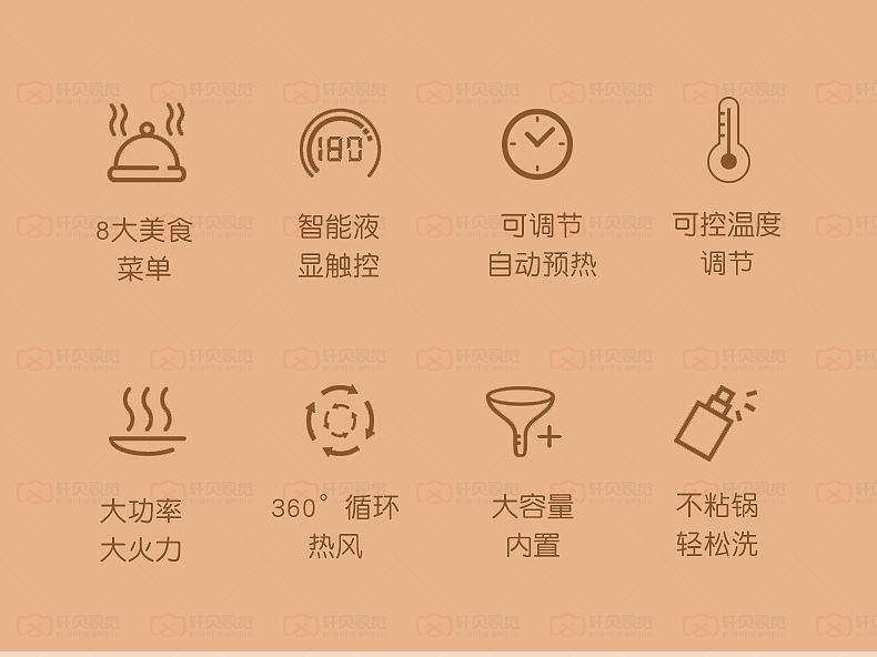 智能触屏空气炸锅（图ZMjI1ODI5NzA0） - 电商 - 站酷设计师轩贝视觉原创素材 - 站酷ZCOOL