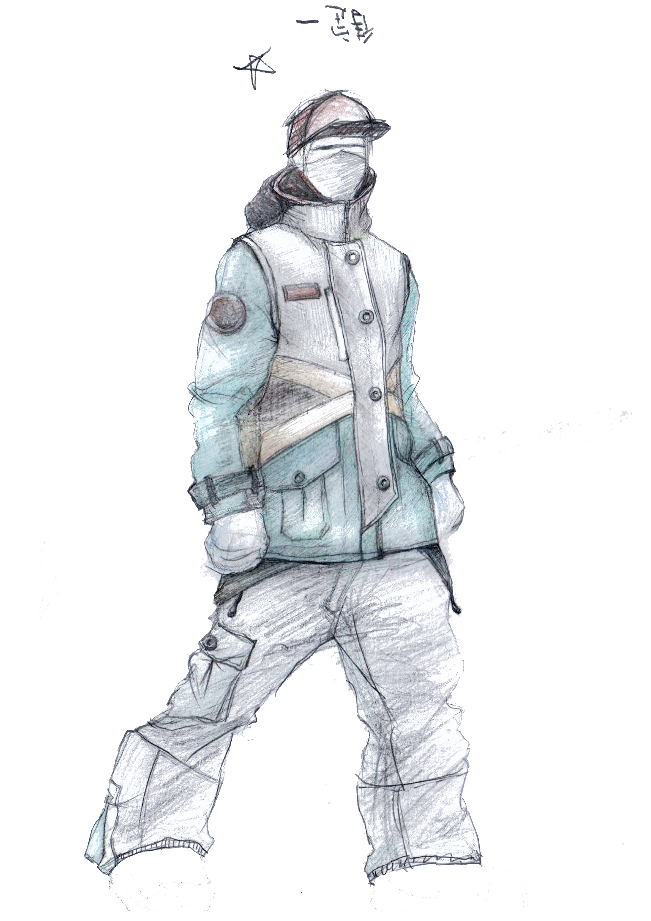 滑雪服手绘|服装|运动服饰|董神神 - 原创作品 - 站酷 (zcool)