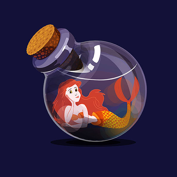 魚／美／人（图ZNTM0MzE3NDg=） - 创作习作 - 站酷设计师wenkend原创素材 - 站酷ZCOOL