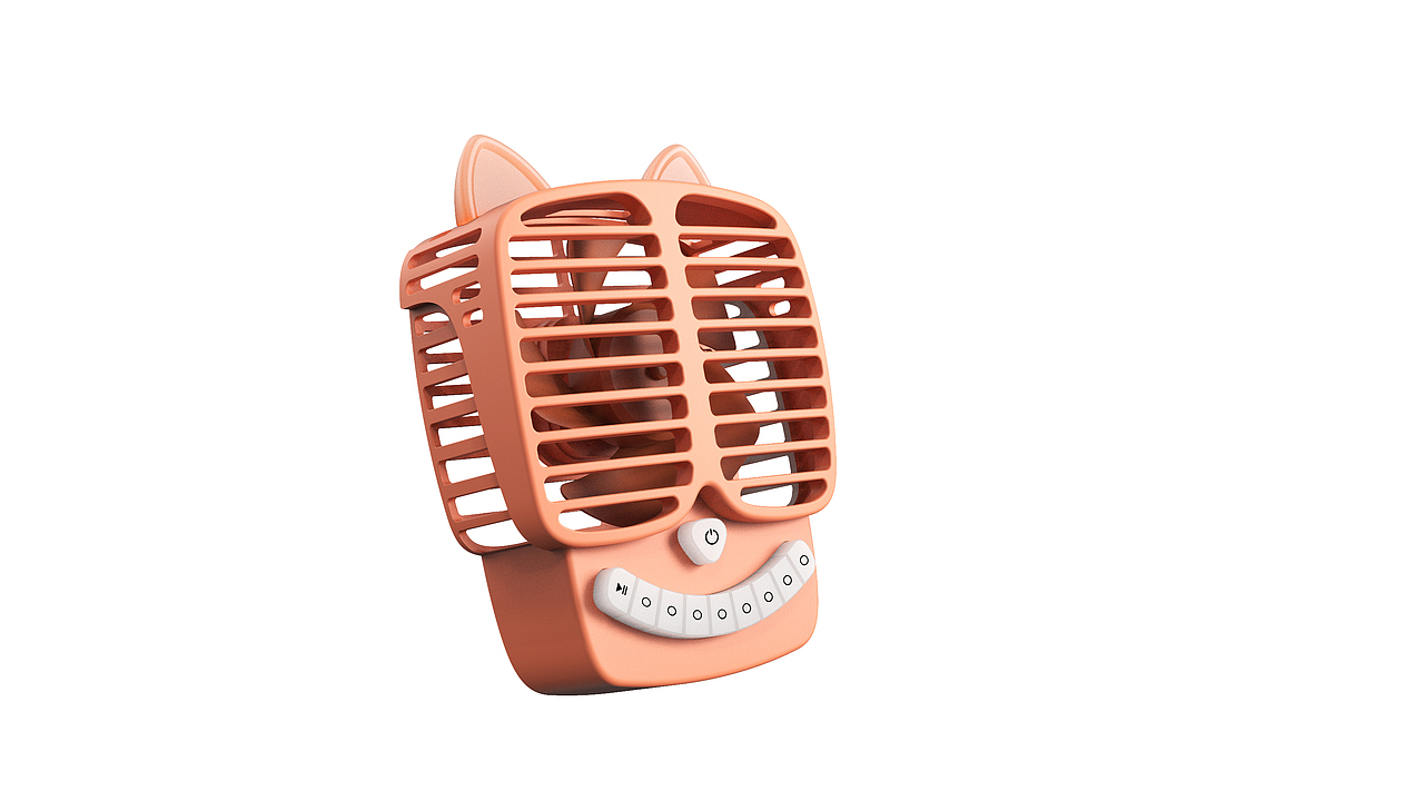 『格贝亮科技 ×异简工业 』 打地鼠桌面风扇外观方案