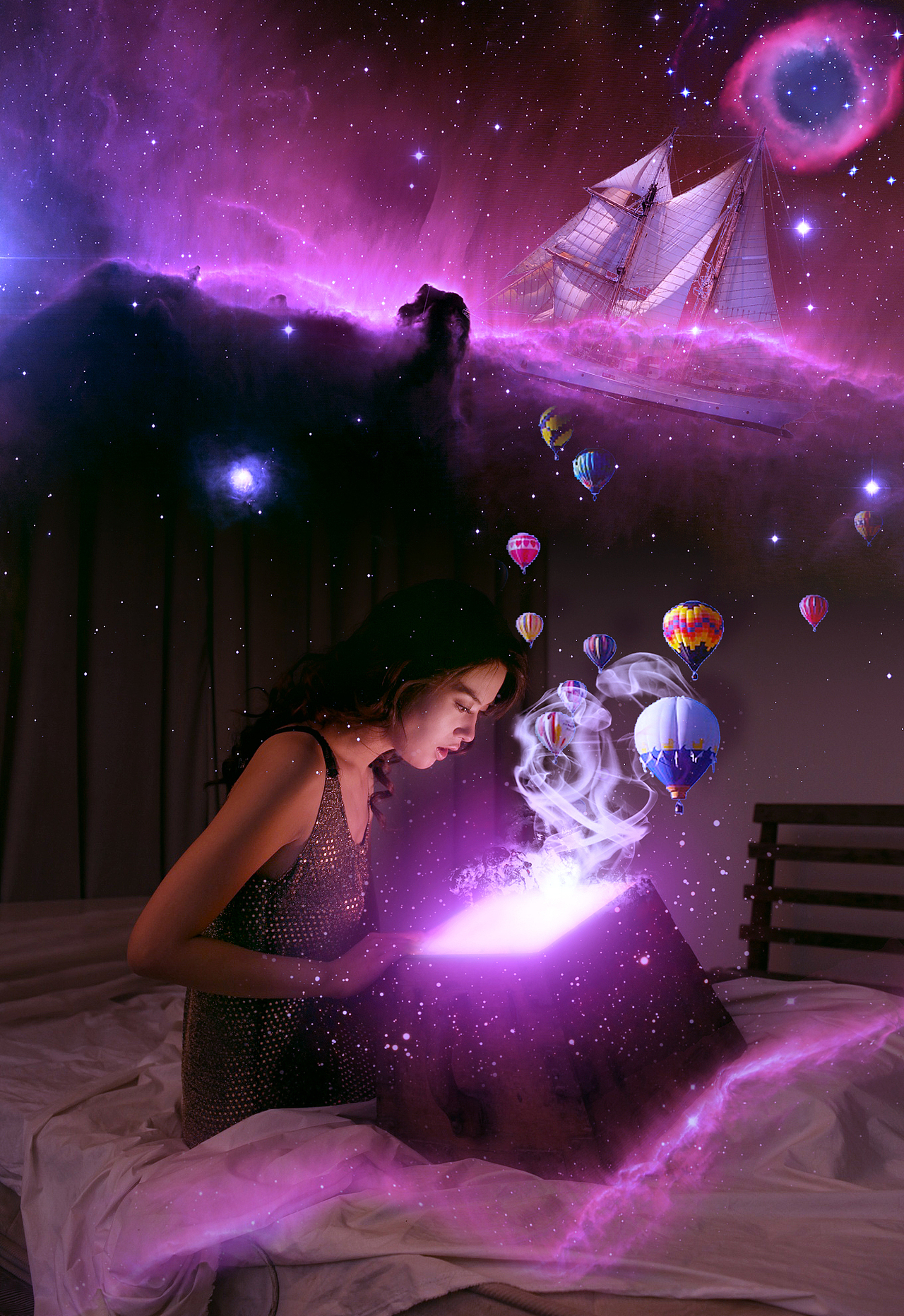 星云宝盒合成练习（图ZMjI2ODEyOTA4） - 海报 - 站酷设计师你并不懂我123原创素材 - 站酷ZCOOL