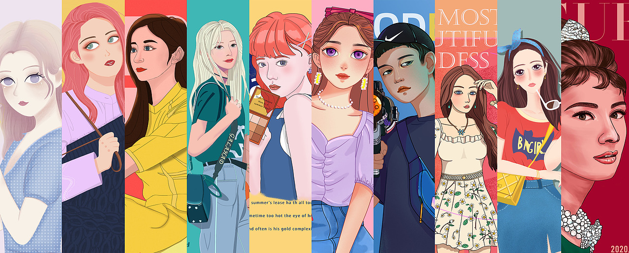 色彩人物插画合集一