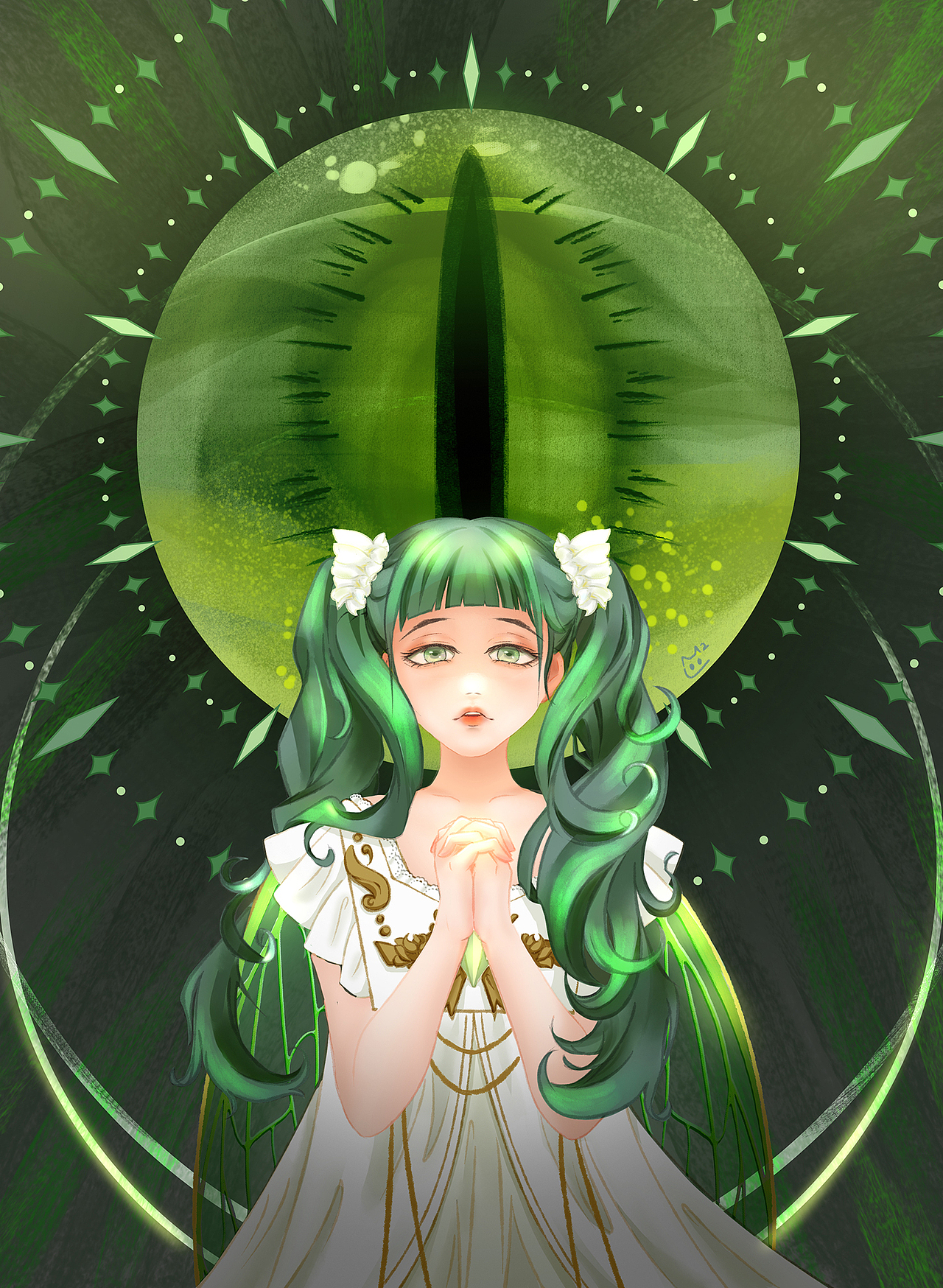 繁星计划打卡15第二期第一周-祈祷少女（完稿）（图ZMzI1MDg4MzE2） - 创作习作 - 站酷设计师CeciliaBanana原创素材 - 站酷ZCOOL