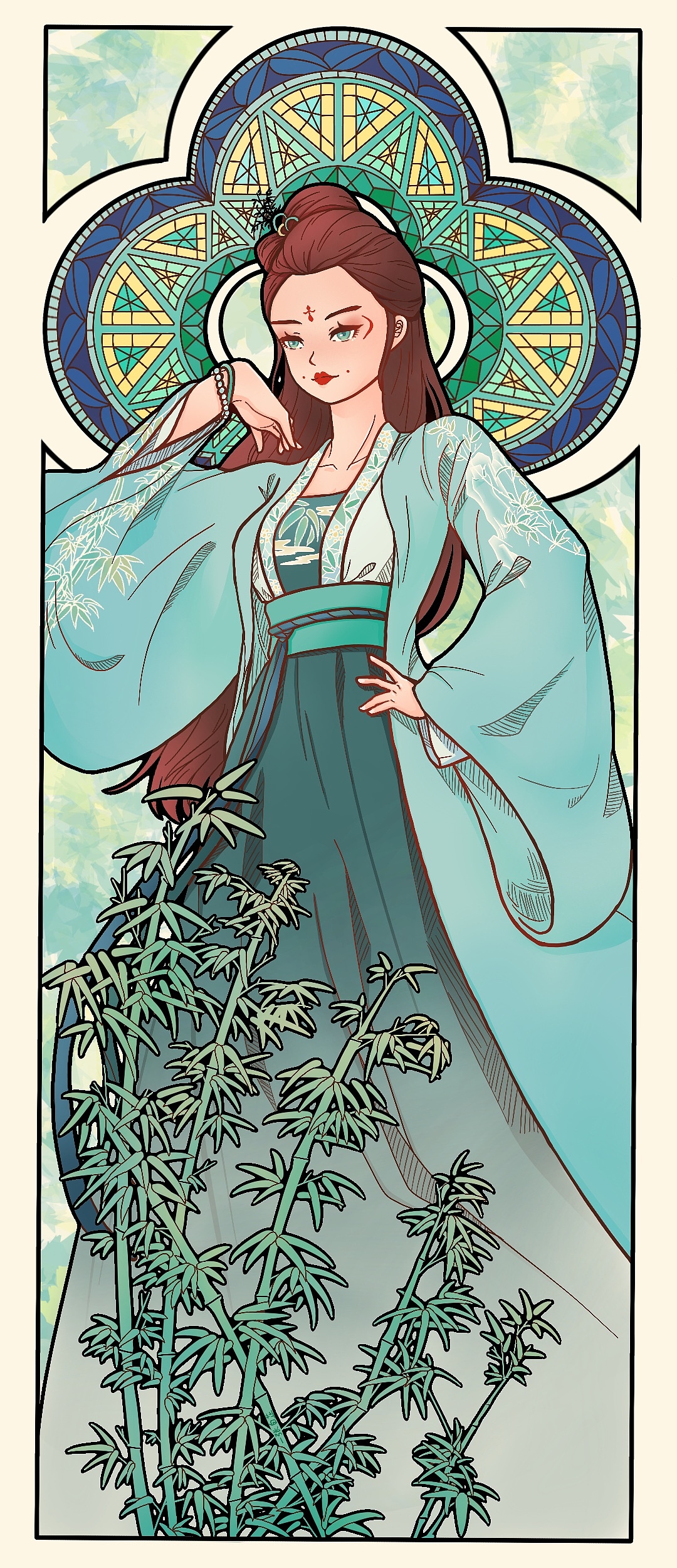 梅兰竹菊系列卡牌插画（图ZMzA2ODQxMDM2） - 商业插画 - 站酷设计师yi张白芷原创素材 - 站酷ZCOOL
