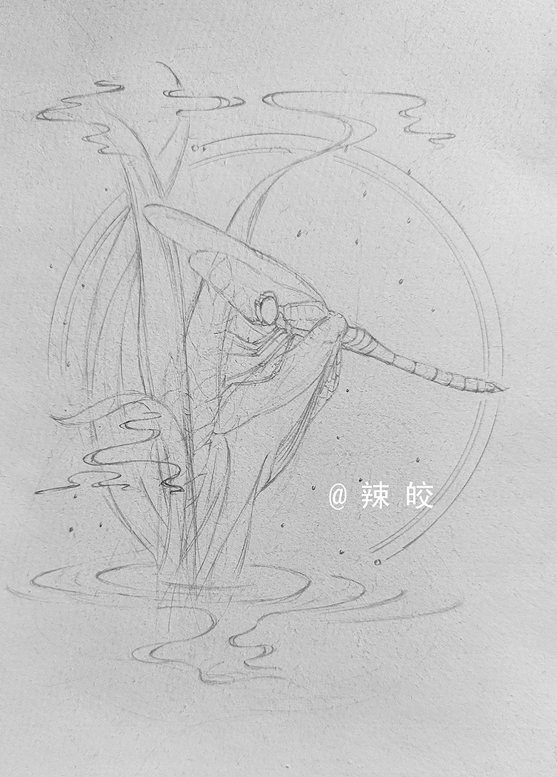 原创线描作品 | 二十四节气 |雨水