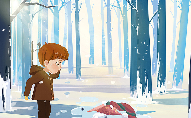 绘本——雪娃娃不见了