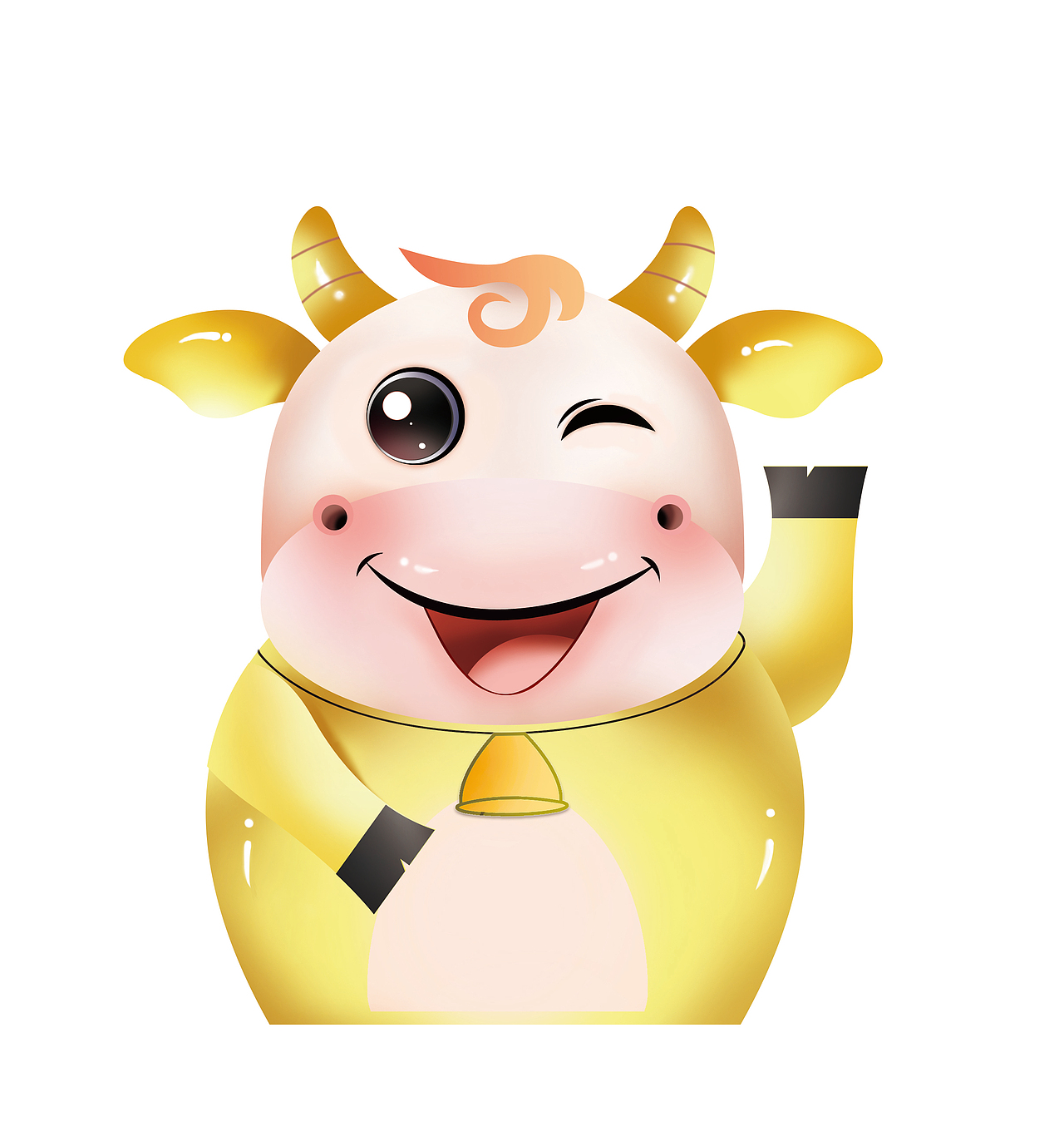 招财牛|平面|ip形象|whwh1_原创作品-站酷zcool