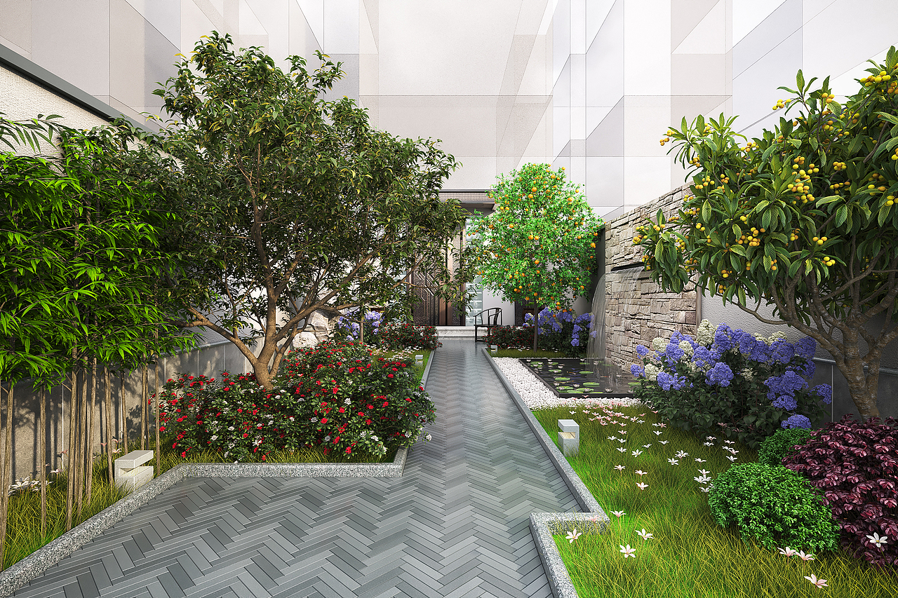 凯光新天地别墅花园景观设计及室内设计