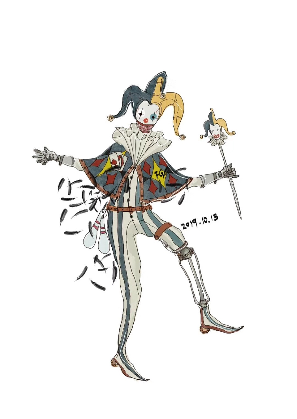 中世纪系列蒸汽朋克风格角色插画