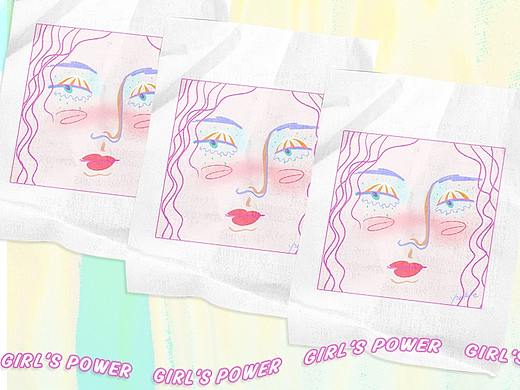 头像插画合集 / 每一个女孩都灿若星辰