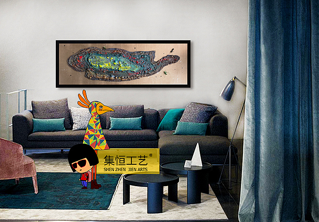 实物画、装饰画、画品效果图、创意画品、