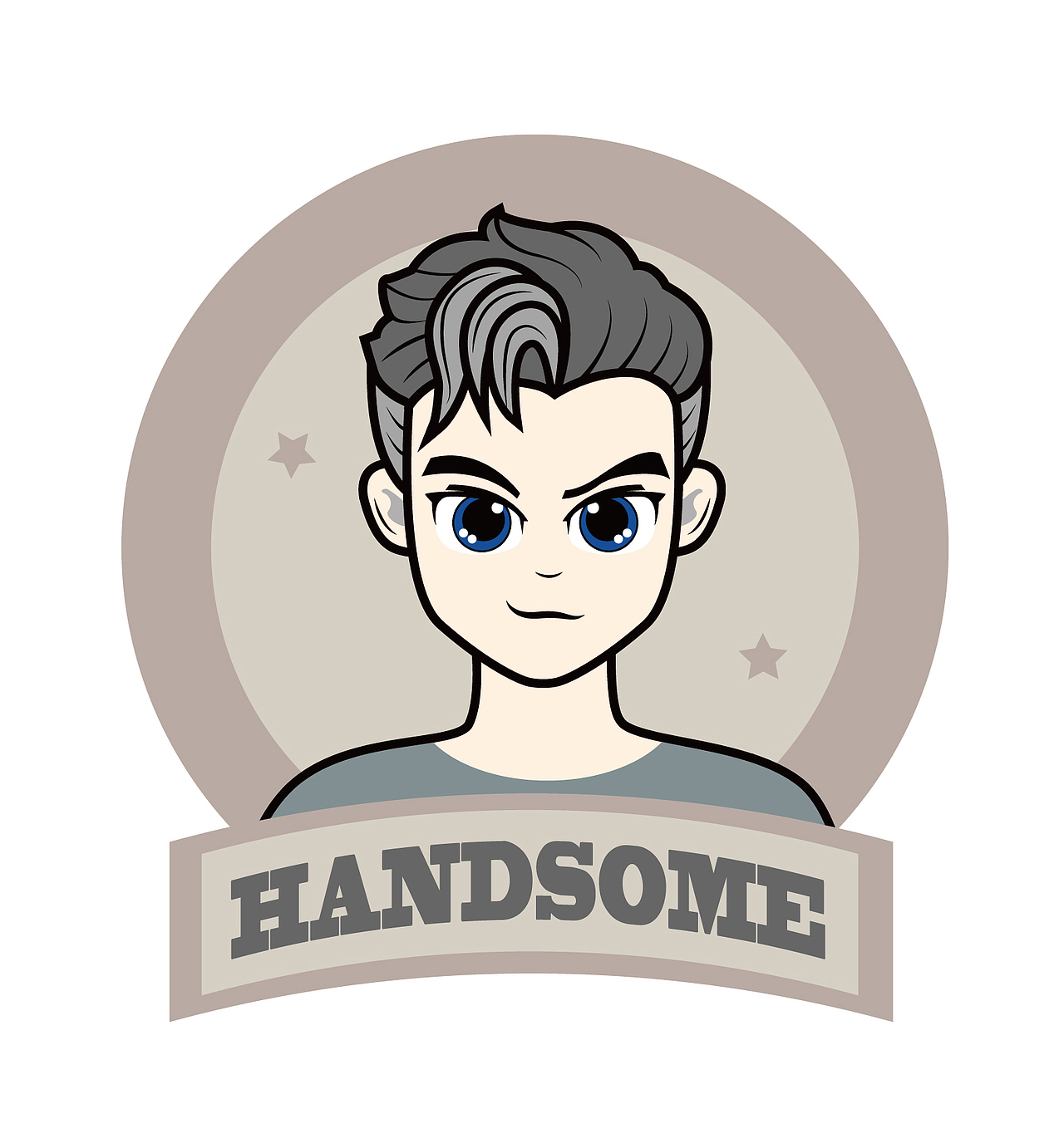 潮流插画-人物头像设计