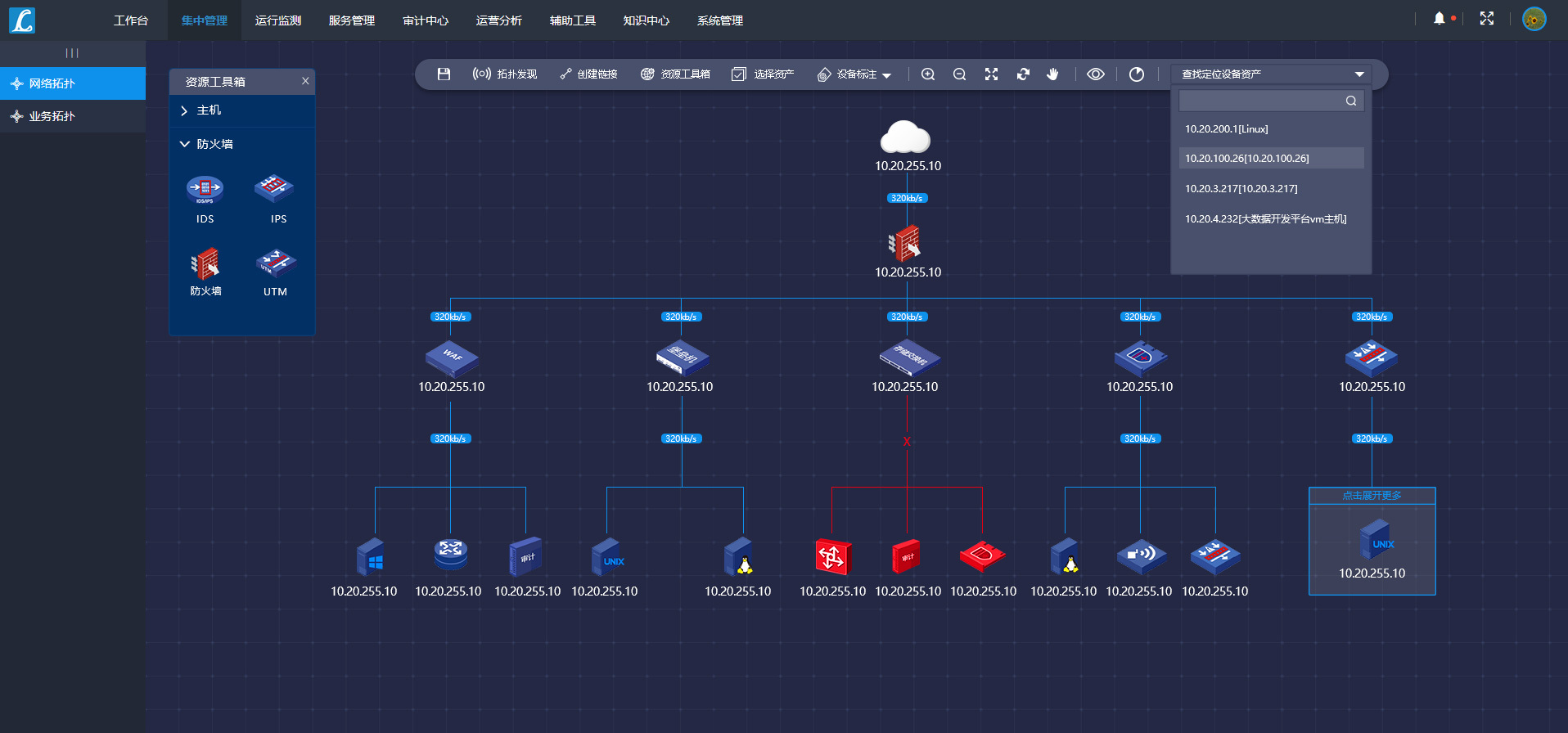 系统运维方面的拓扑图