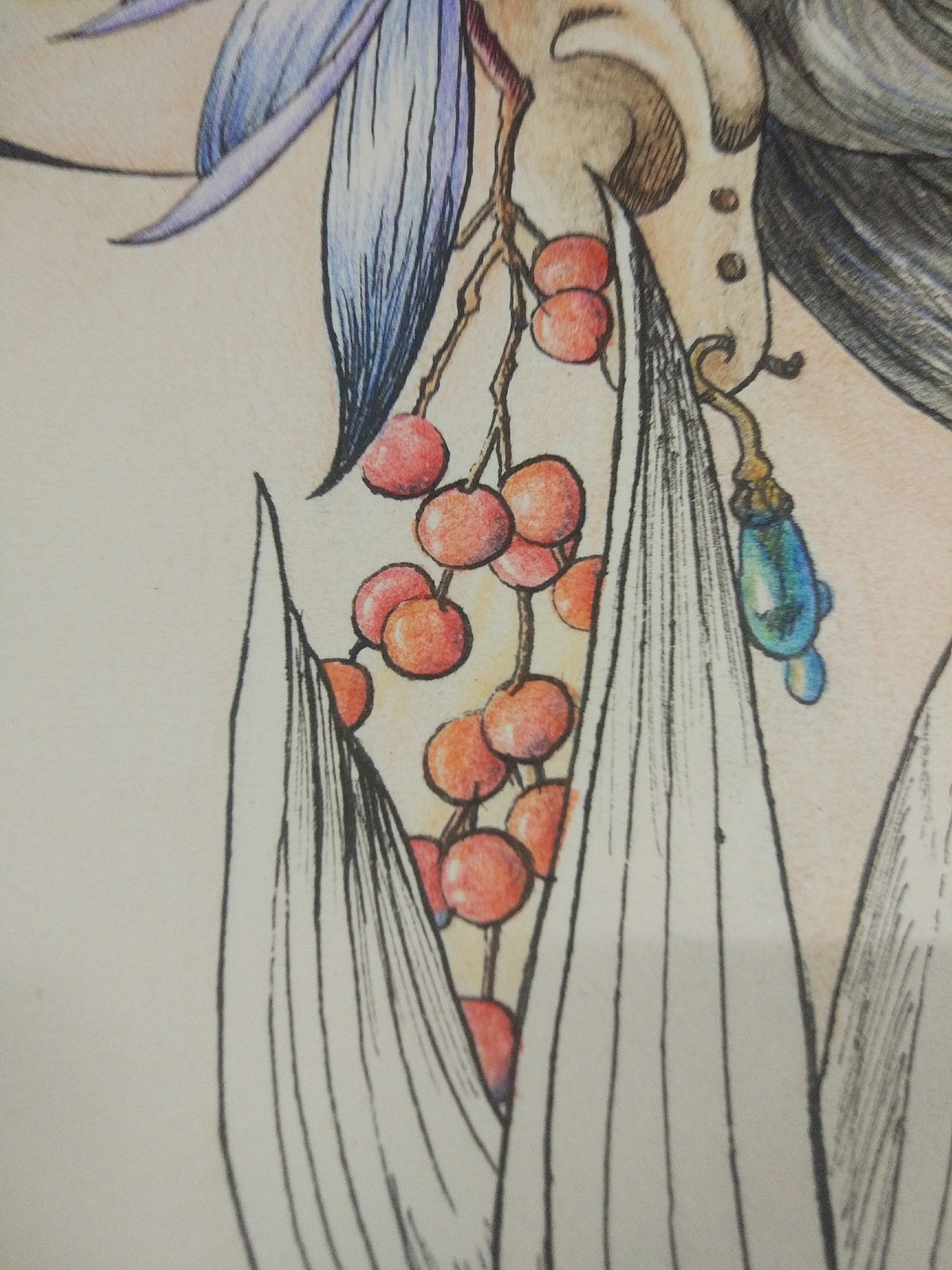 临摹古戈力大大的半面妆